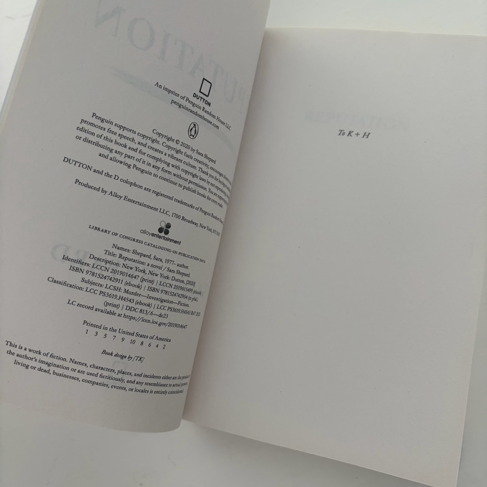 Reputation Sara Shepard ARC - Picture 3 of 4